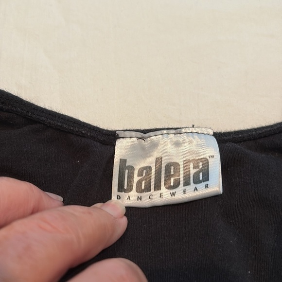 Balera Black Dancewear Leotard. Adult Medium - Picture 5 of 9